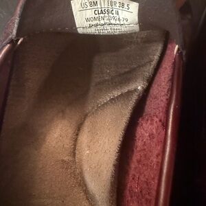 Classic Women's Deep Red Loafers